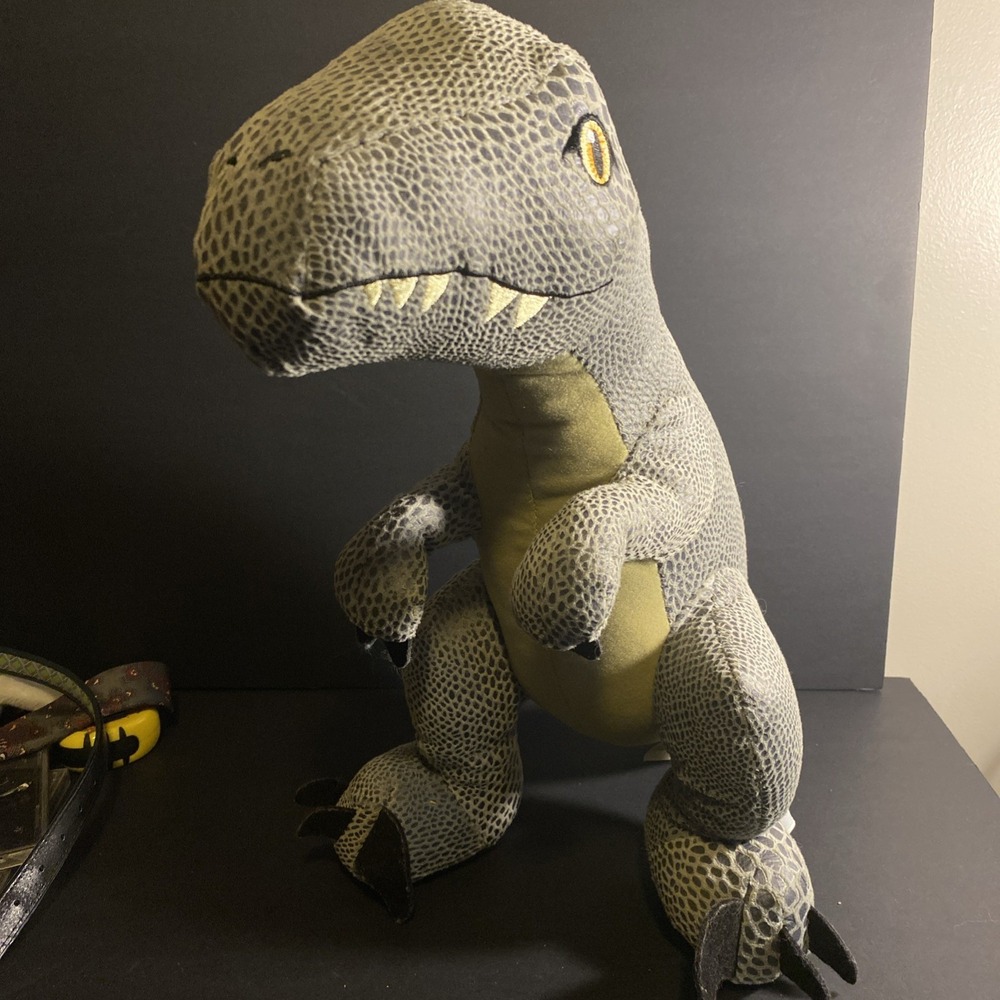 Blue Raptor Jurassic World Park Plush Build-A-Bear BAB 15" Velociraptor